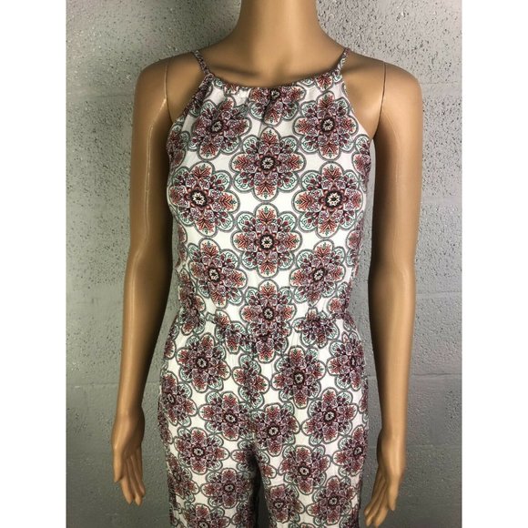Purple Snow Mandala Romper Pants Jumpsuit Boho Playsuit Style RSA3522 Size S - Picture 4 of 12